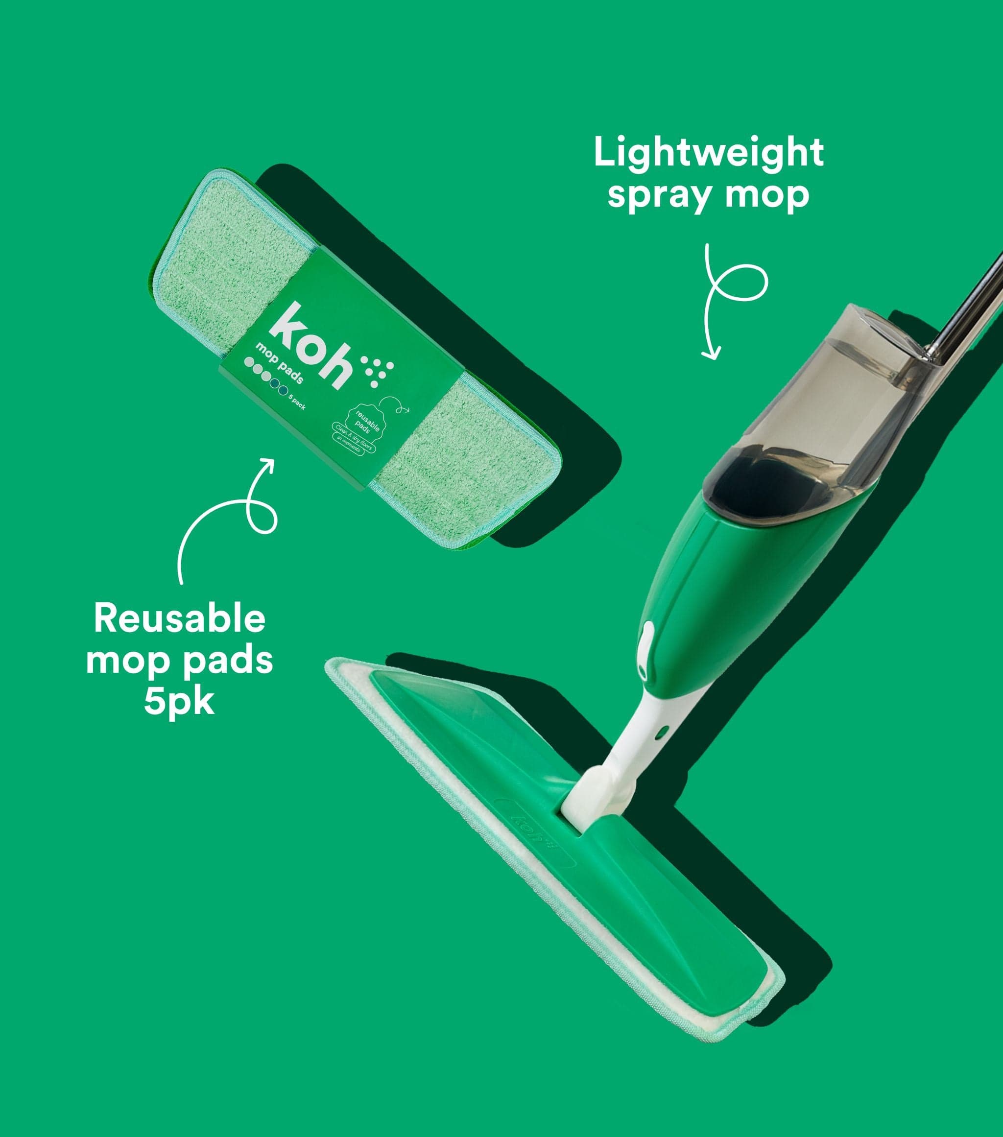 Spray Mop & Mop Pads 5pk