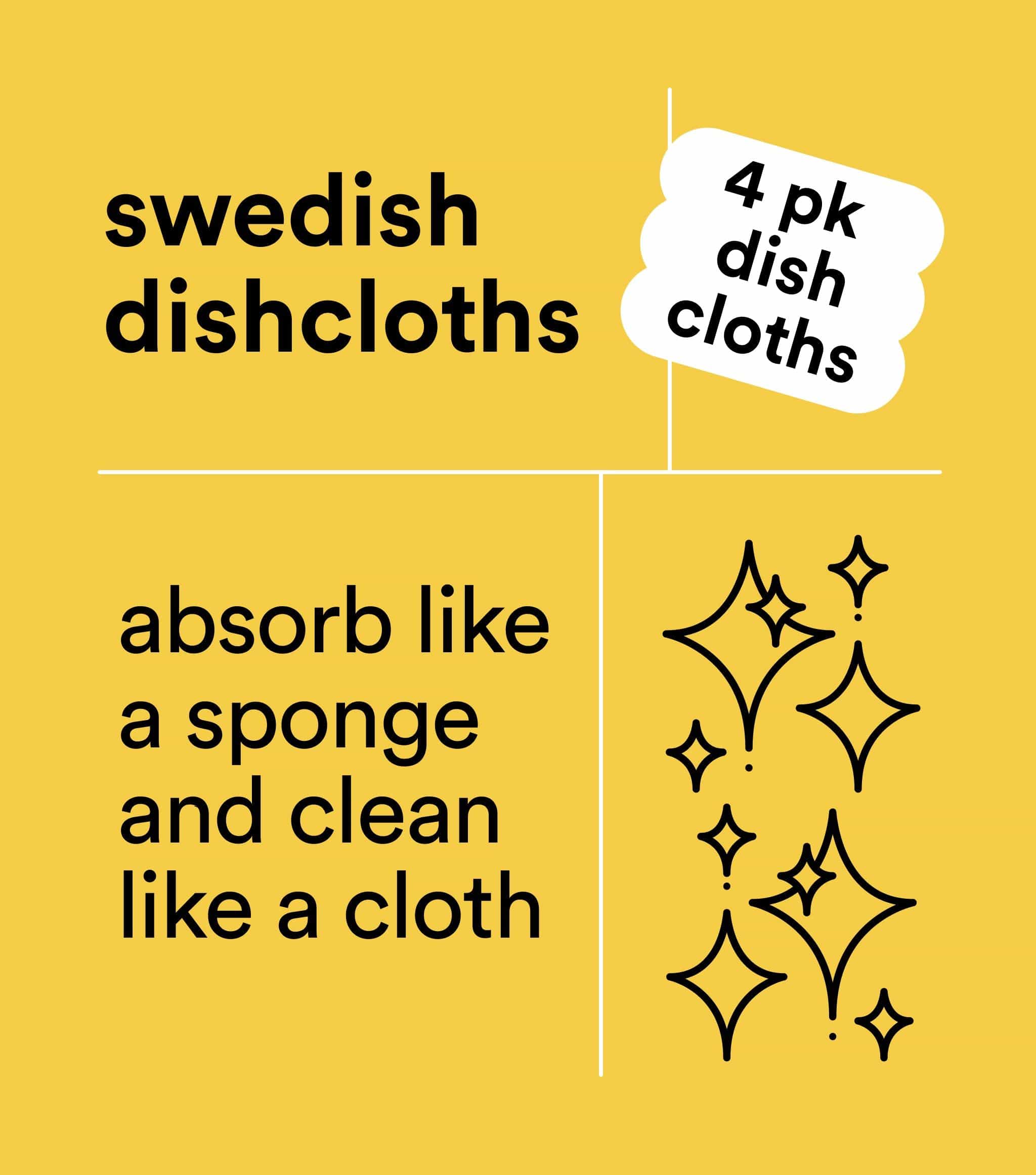 Swedish Dishcloths 4pk