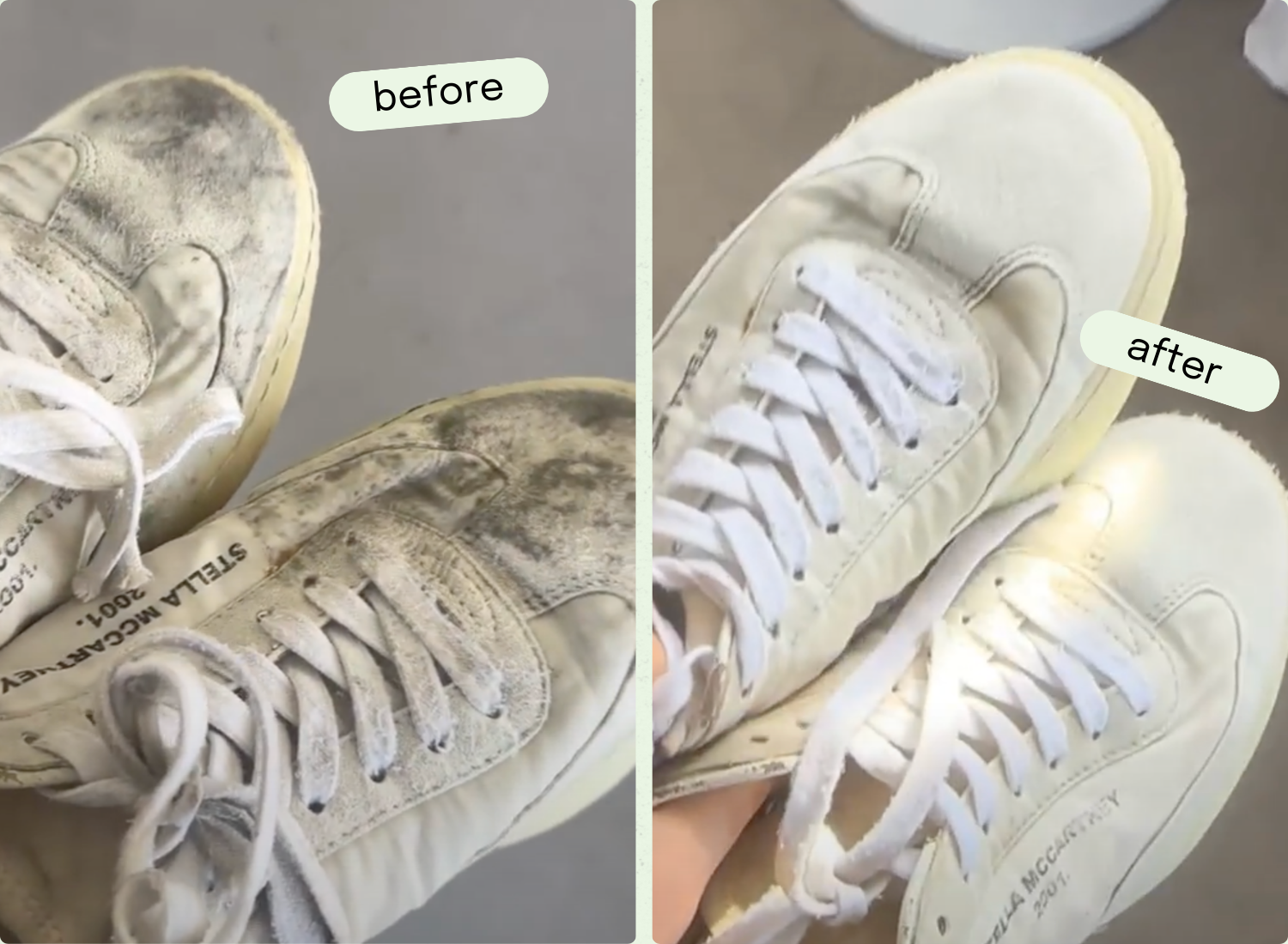 How to clean white shoes to make them look brand new again