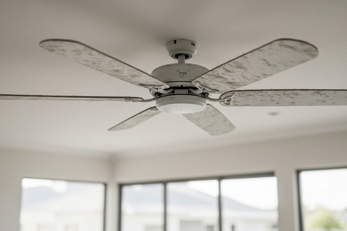 How to clean ceiling fans without dust falling