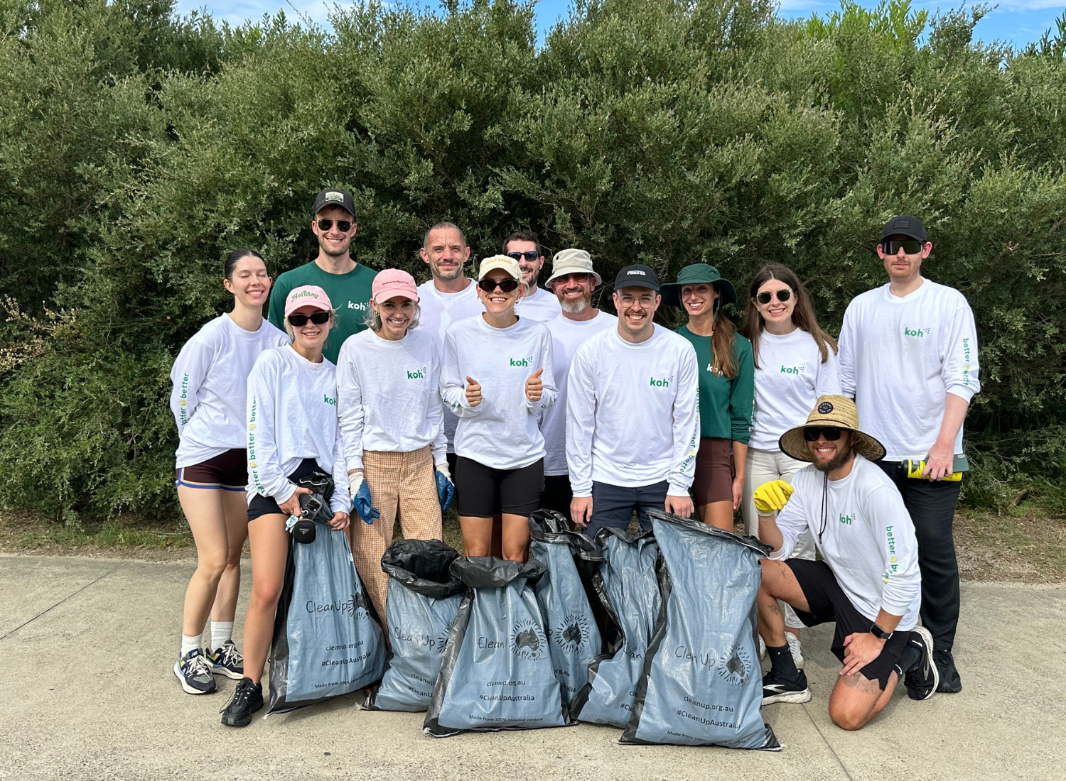 The entire Koh team took part in Clean Up Australia Day 2024