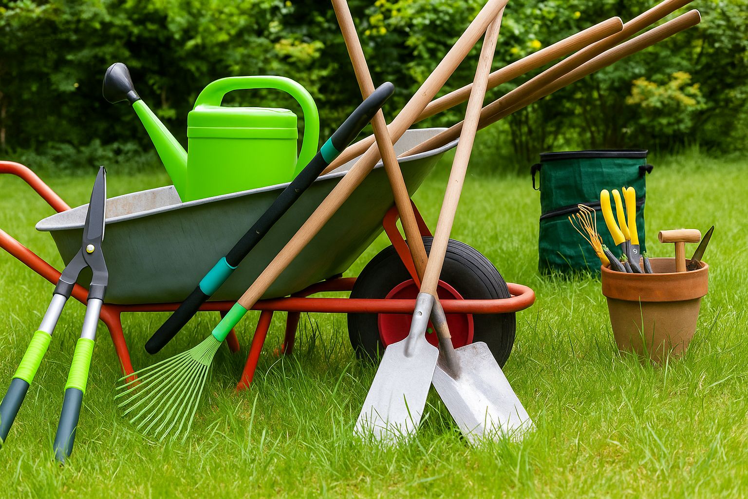 How to clean garden tools