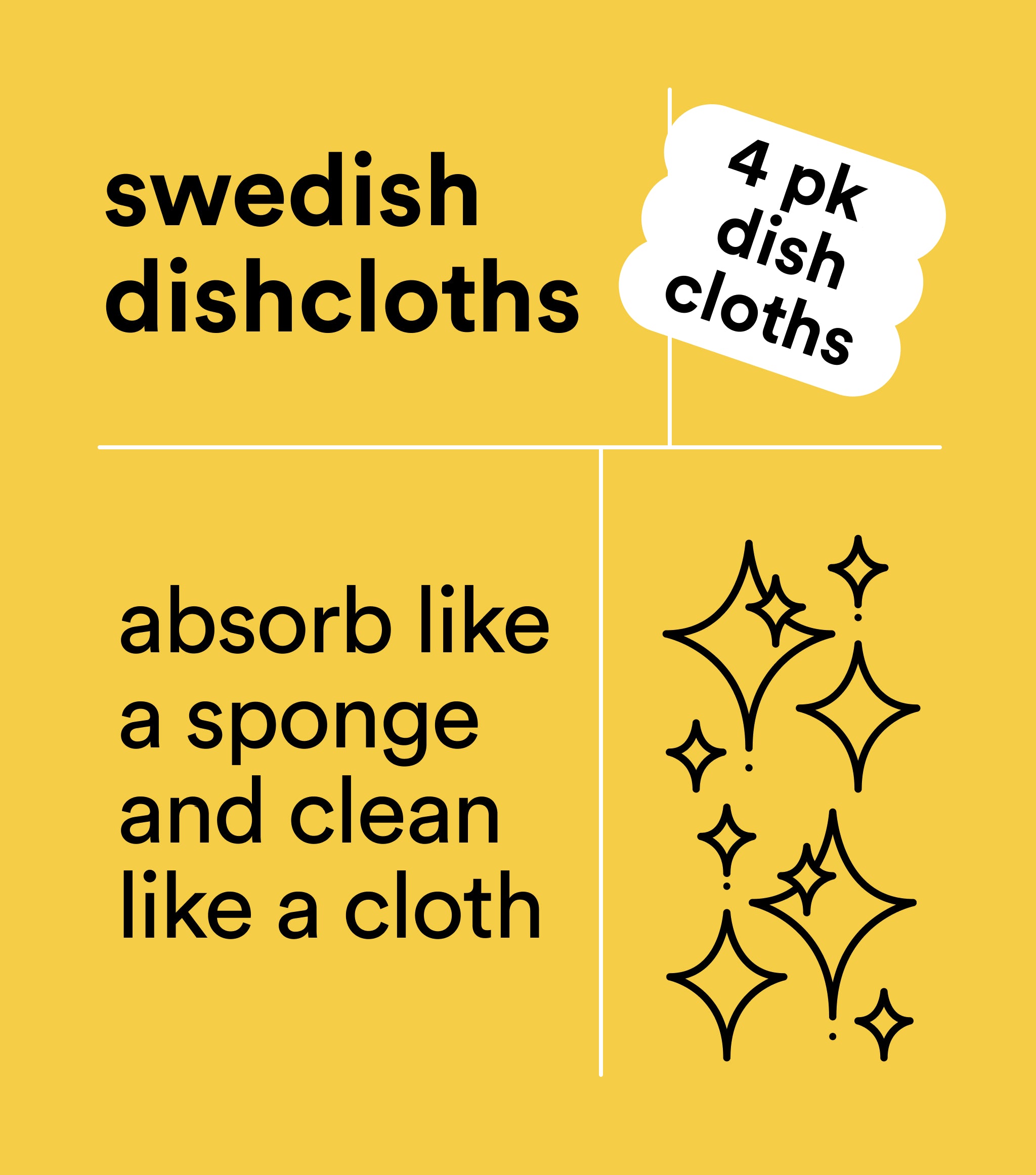 Swedish Dishcloths 4pk