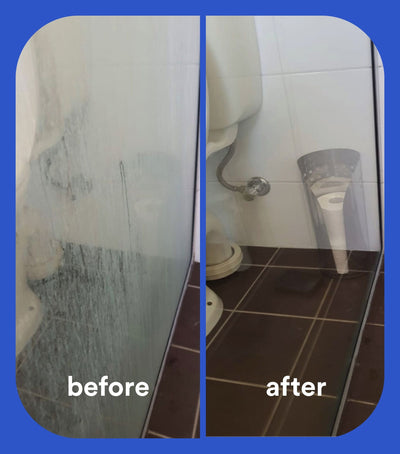 Koh Bathroom & Shower Cleaner before and after