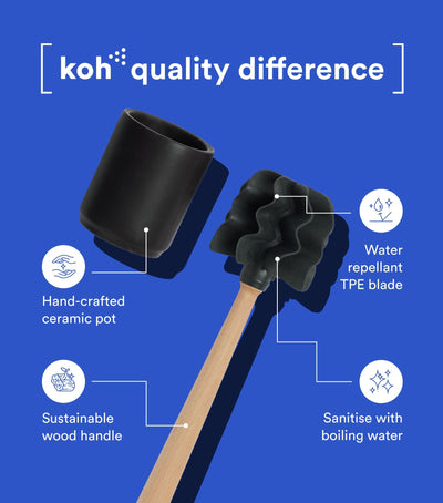 Koh Loo Blade Charcoal technical view