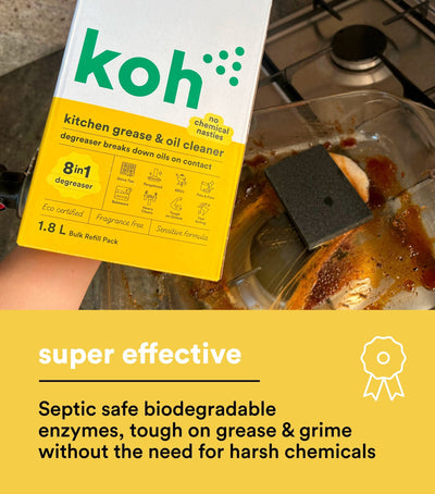 Koh Kitchen Grease and Oil Cleaner effective