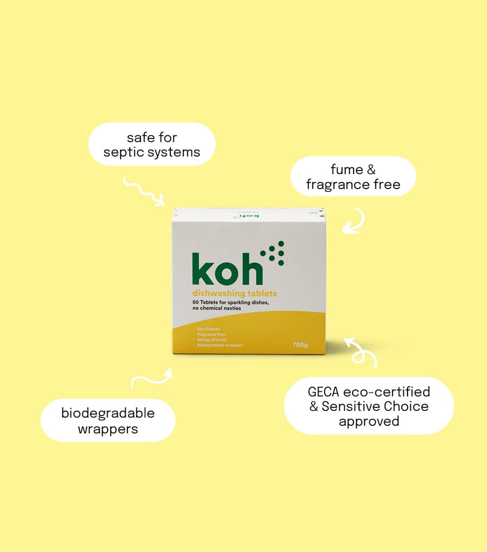 Dishwashing Tablets EcoCertified & Allergy Friendly Koh