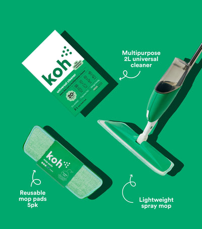 Koh Spray Mop Starter Kit flatlay