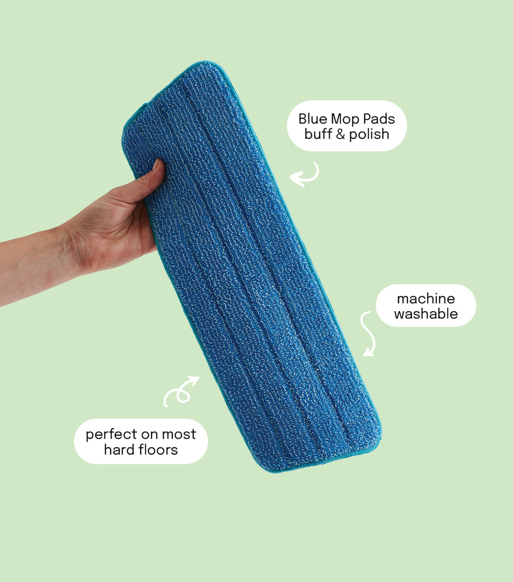 Blue Mop Pads | Replacement Spray Mop Polishing Pads | Koh