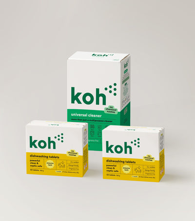 Koh Universal Cleaner and Double Dish Tabs refill kit
