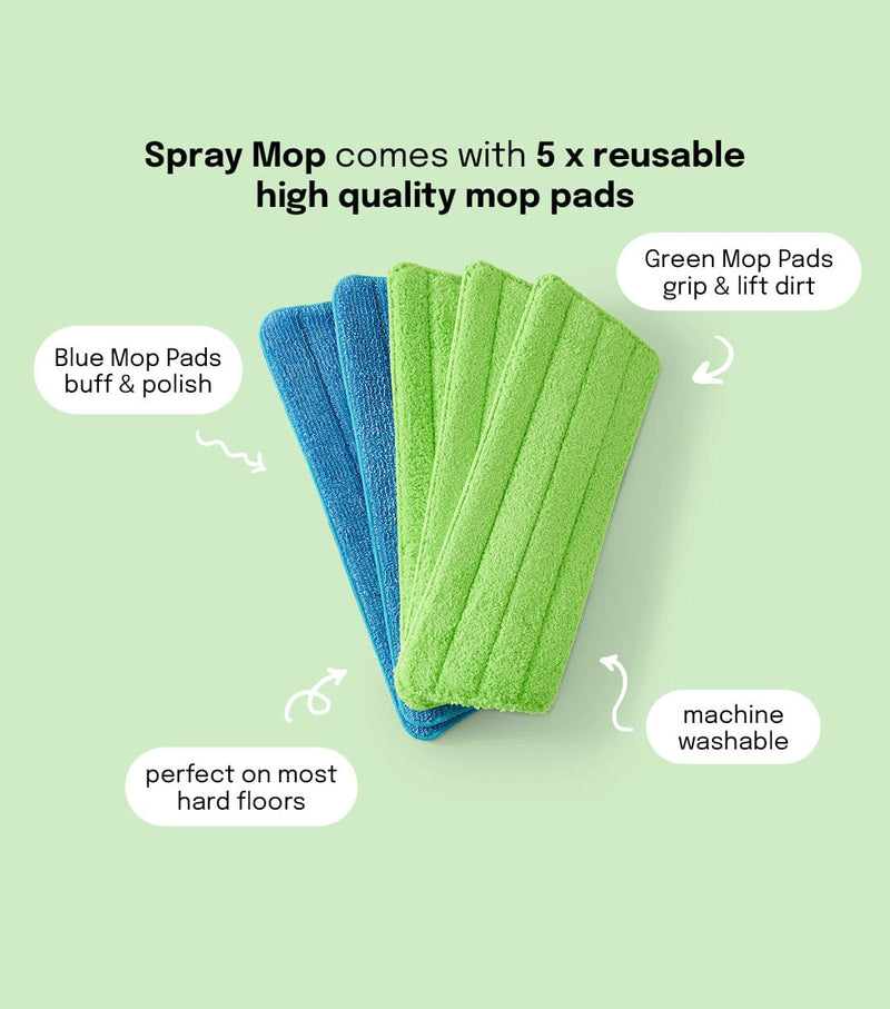 Spray Mop Dry Floors In Seconds Machine Washable Pads Koh