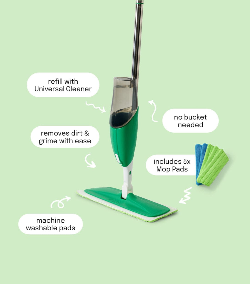 Spray Mop Dry Floors In Seconds Machine Washable Pads Koh
